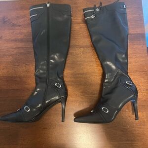 Princess Polly Black Knee-High Women's Boots